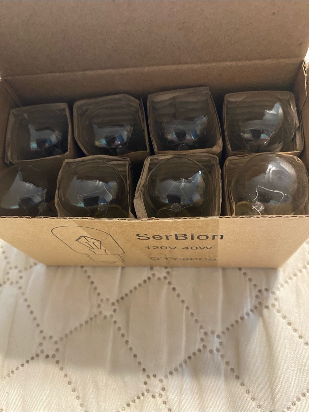 SerBion 120V 40W Light Bulbs Box - Brown - Picture 2 of 5